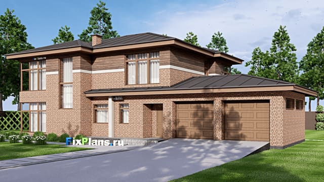 Двухэтажный дом F-16991