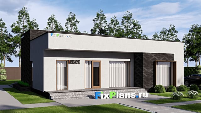 Одноэтажный дом F-18323